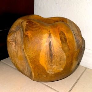 PO: Solid wood Sculpture Carved planter🪴